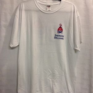 Sherwin Williams plain white T-shirts/ Bundle of 3